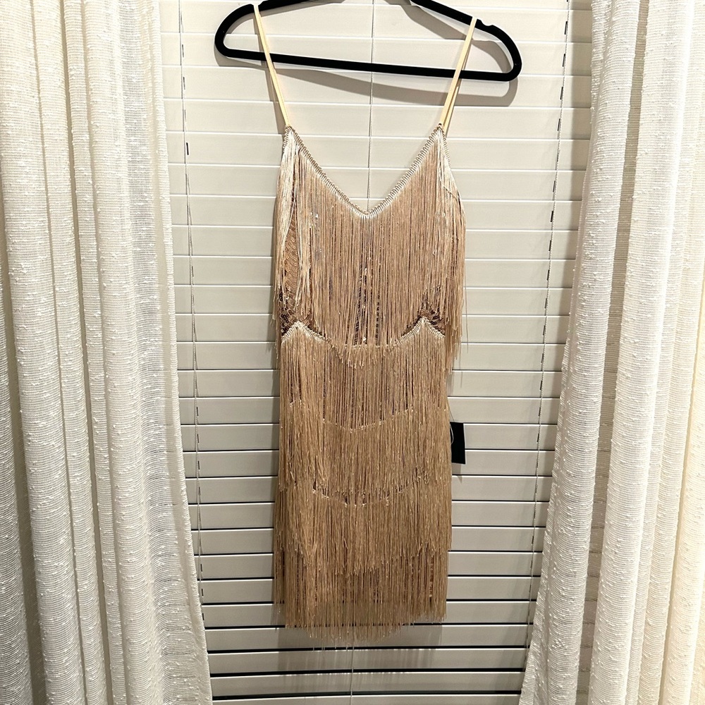 gold flapper dress